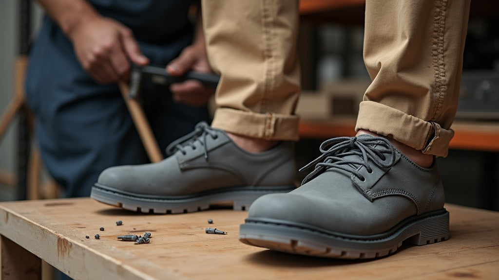 Zapatos ligeros de seguridad para almacén: protección sin cansar