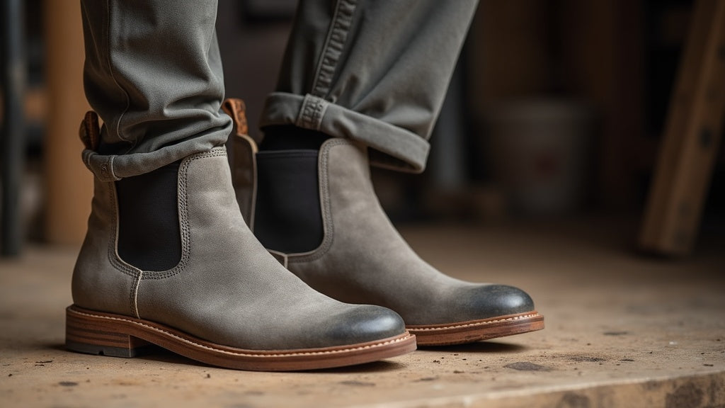 Botas de trabajo con puntera blanda para pies sensibles en obra