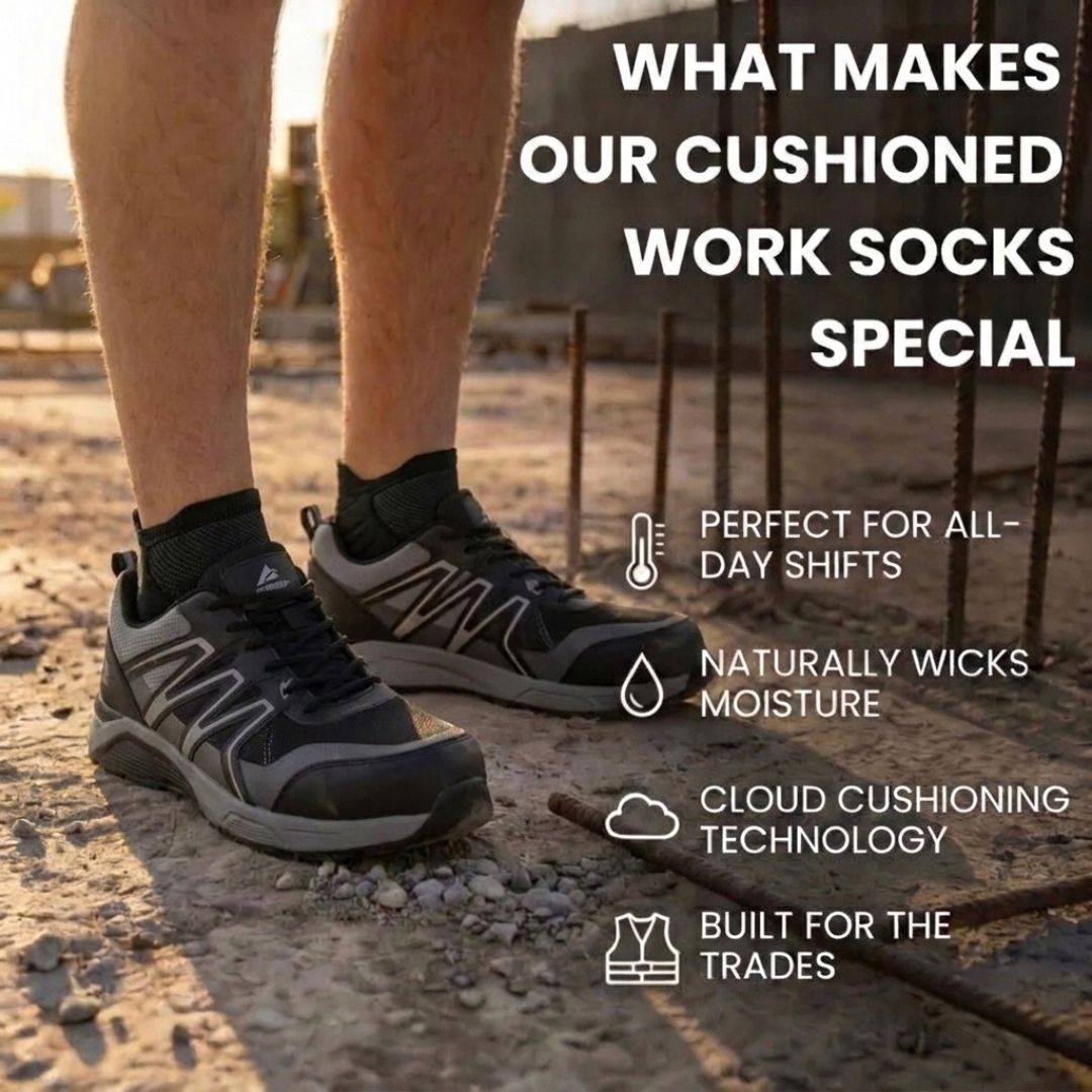 Tradesman No-Show Socks