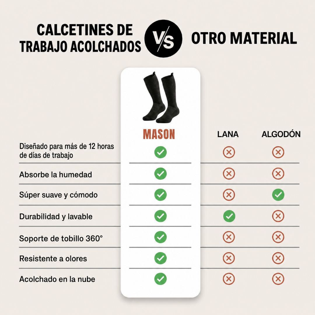 Calcetines de Trabajo para Botas