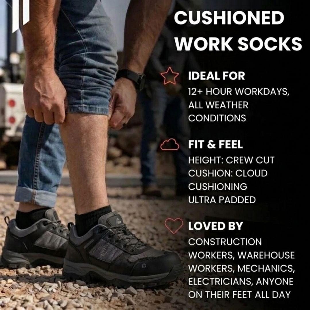 Tradesman No-Show Socks