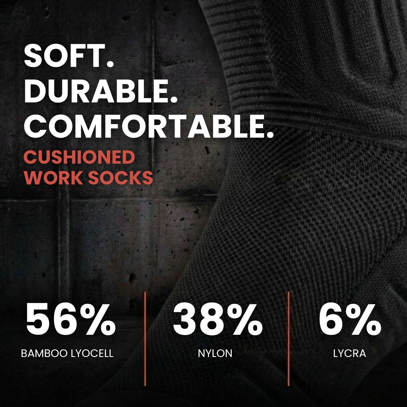 Tradesman No-Show Socks