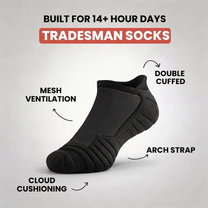 Tradesman No-Show Socks